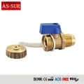 Brass Gas Ball Valves Butterfly Handle Mini Gas Ball Valve with Connector Manufactory